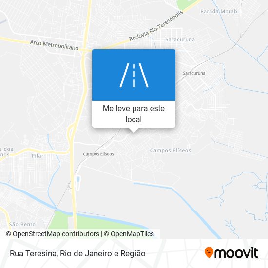 Rua Teresina mapa