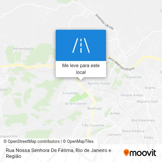 Rua Nossa Senhora De Fátima mapa