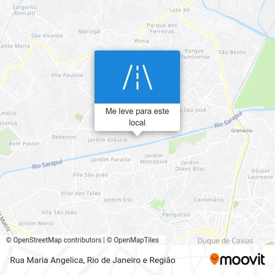Rua Maria Angelica mapa