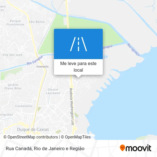 Rua Canadá mapa