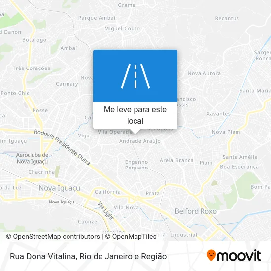 Rua Dona Vitalina mapa