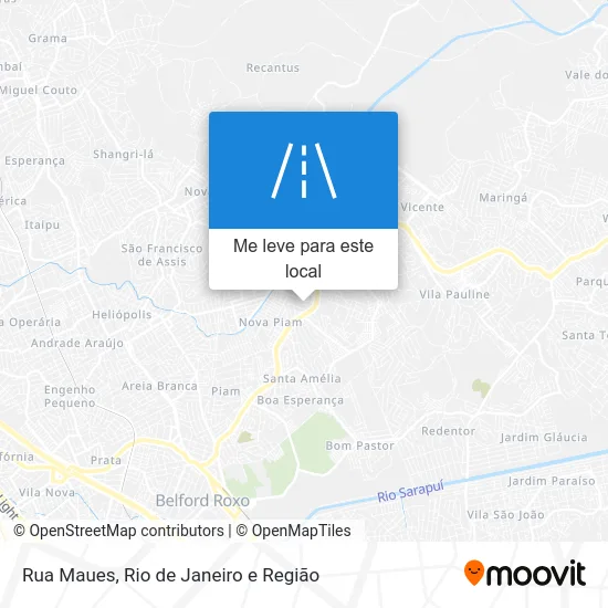 Rua Maues mapa