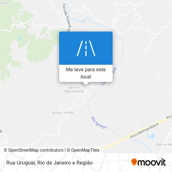 Rua Uruguai mapa