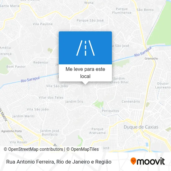 Rua Antonio Ferreira mapa