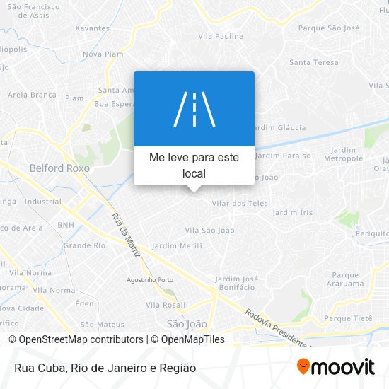Rua Cuba mapa