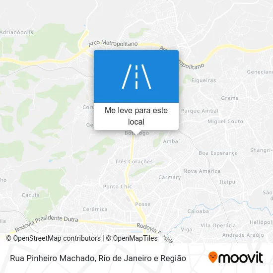 Rua Pinheiro Machado mapa