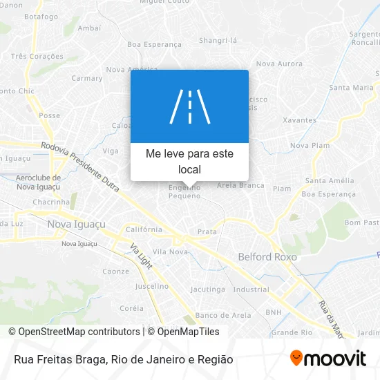 Rua Freitas Braga mapa