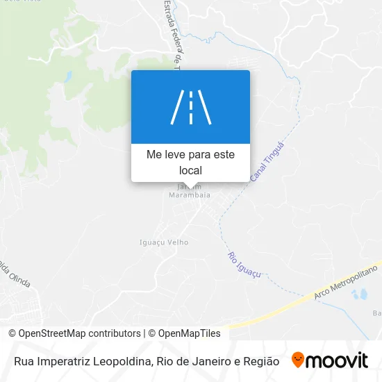 Rua Imperatriz Leopoldina mapa