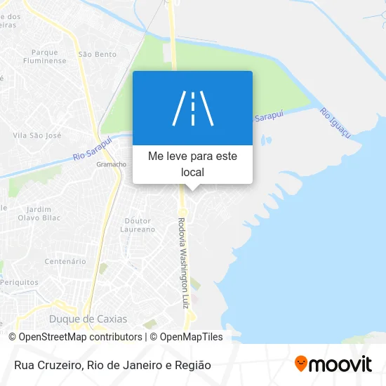 Rua Cruzeiro mapa