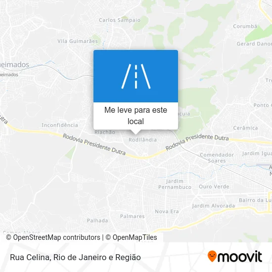 Rua Celina mapa