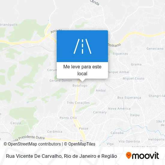Rua Vicente De Carvalho mapa