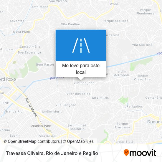 Travessa Oliveira mapa