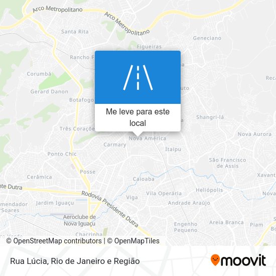 Rua Lúcia mapa
