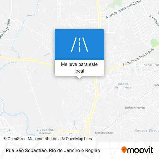 Rua São Sebastião mapa