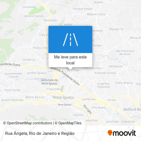 Rua Ângela mapa
