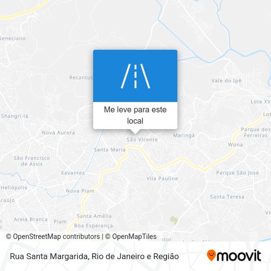 Rua Santa Margarida mapa