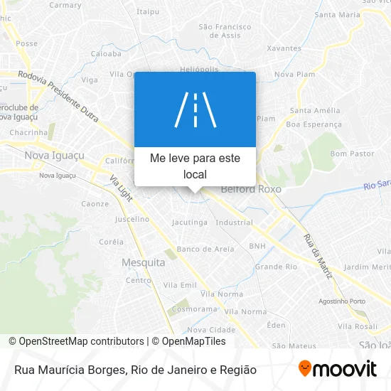 Rua Maurícia Borges mapa
