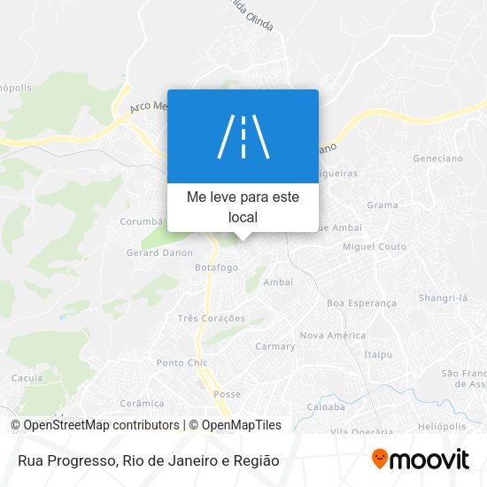 Rua Progresso mapa