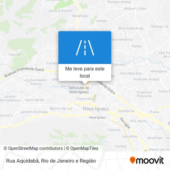 Rua Aquidabã mapa