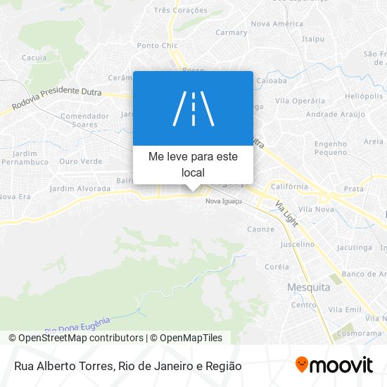 Rua Alberto Torres mapa