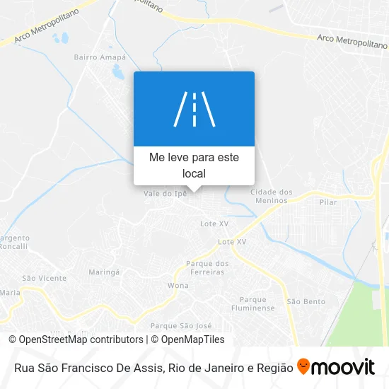 Rua São Francisco De Assis mapa