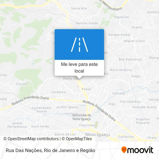Rua Das Nações mapa