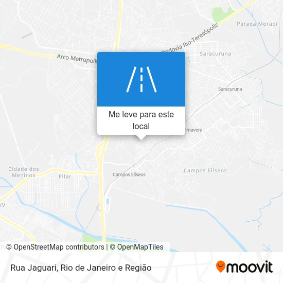 Rua Jaguari mapa