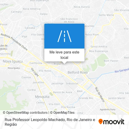 Rua Professor Leopoldo Machado mapa