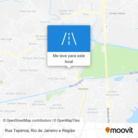 Rua Taperoa mapa