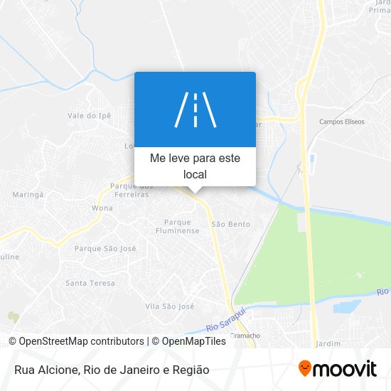 Rua Alcione mapa