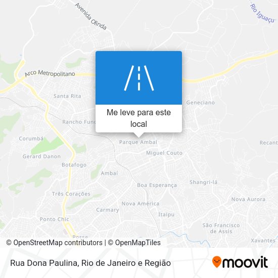 Rua Dona Paulina mapa