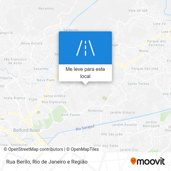 Rua Berilo mapa