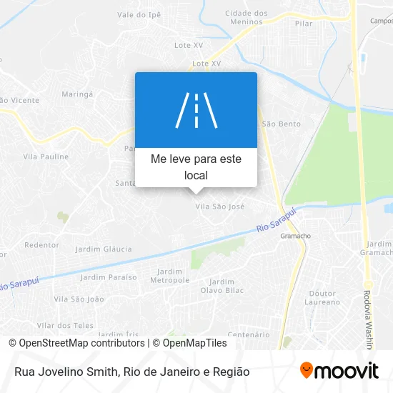 Rua Jovelino Smith mapa