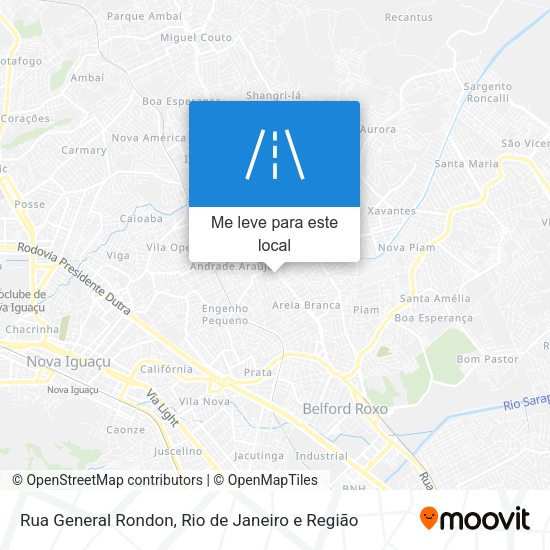 Rua General Rondon mapa