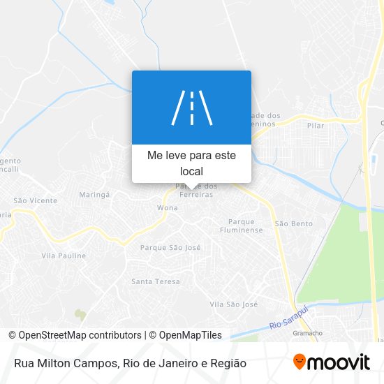 Rua Milton Campos mapa