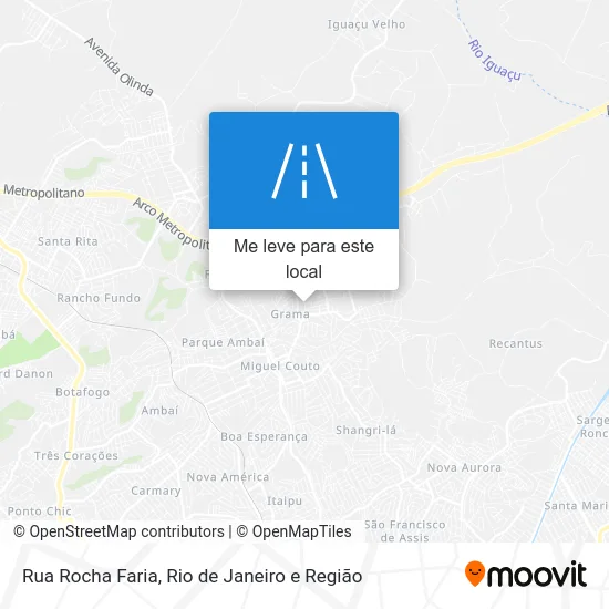 Rua Rocha Faria mapa