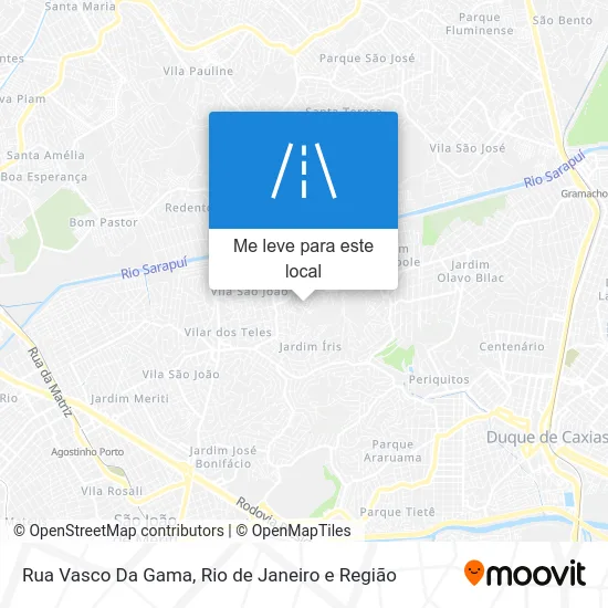 Rua Vasco Da Gama mapa