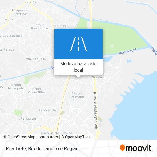 Rua Tiete mapa