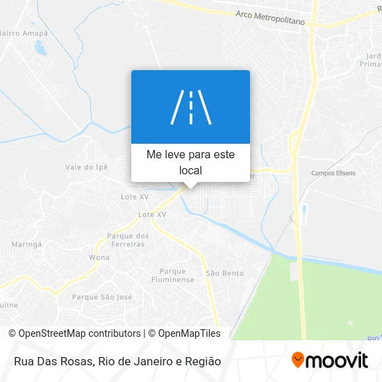 Rua Das Rosas mapa