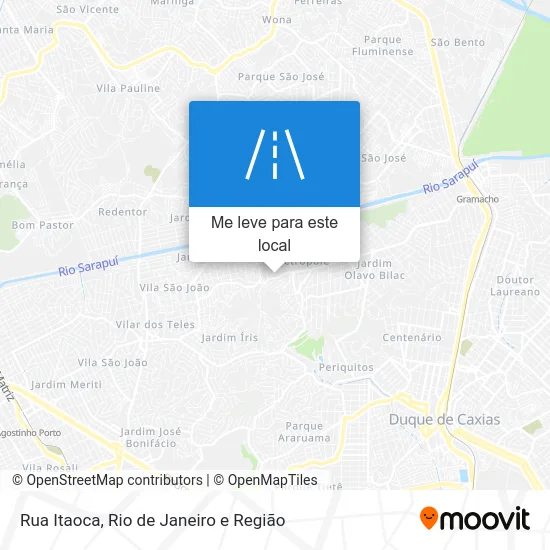 Rua Itaoca mapa