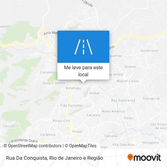 Rua Da Conquista mapa