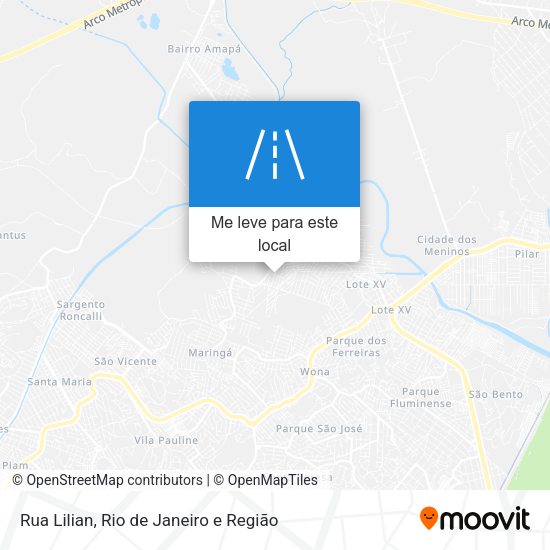 Rua Lilian mapa
