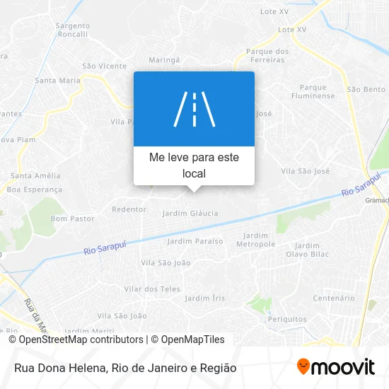 Rua Dona Helena mapa