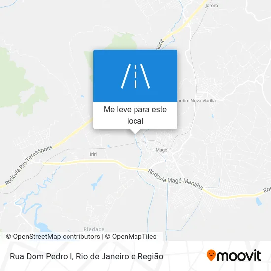 Rua Dom Pedro I mapa