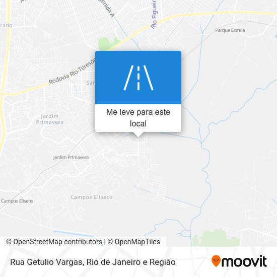 Rua Getulio Vargas mapa