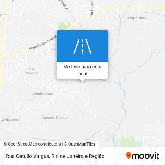 Rua Getulio Vargas mapa