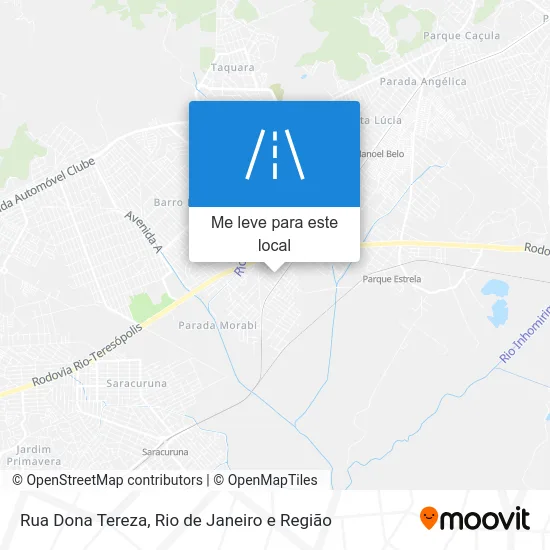 Rua Dona Tereza mapa