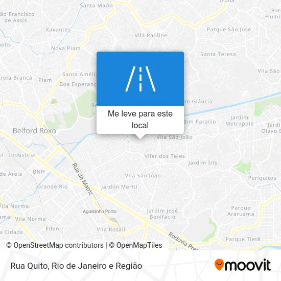 Rua Quito mapa