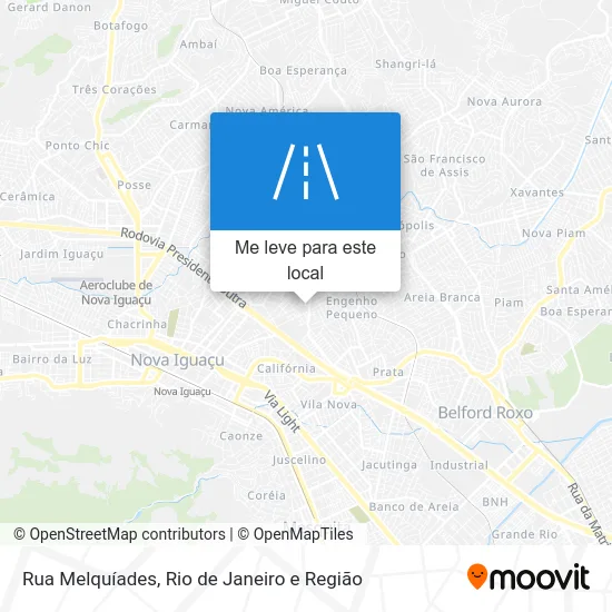 Rua Melquíades mapa