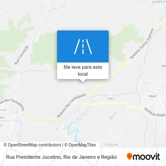 Rua Presidente Jucelino mapa